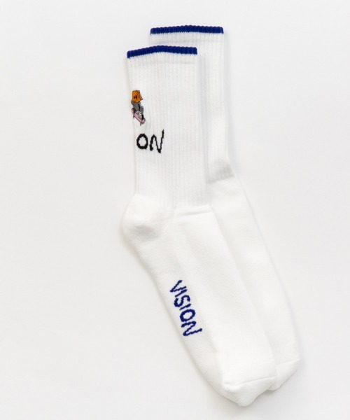 VISION STREET WEAR(ヴィジョンストリートウェア)の「VISION STREET WEAR × GUERNIKA/ヴィジョン ストリート ウェア×ゲルニカ/ANONYMOUSE SOX(ソックス/靴下・メンズ・ホワイト/ブラック・L)」の11枚目の写真