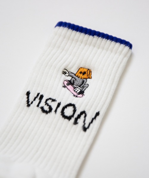 VISION STREET WEAR(ヴィジョンストリートウェア)の「VISION STREET WEAR × GUERNIKA/ヴィジョン ストリート ウェア×ゲルニカ/ANONYMOUSE SOX(ソックス/靴下・メンズ・ホワイト/ブラック・L)」の10枚目の写真
