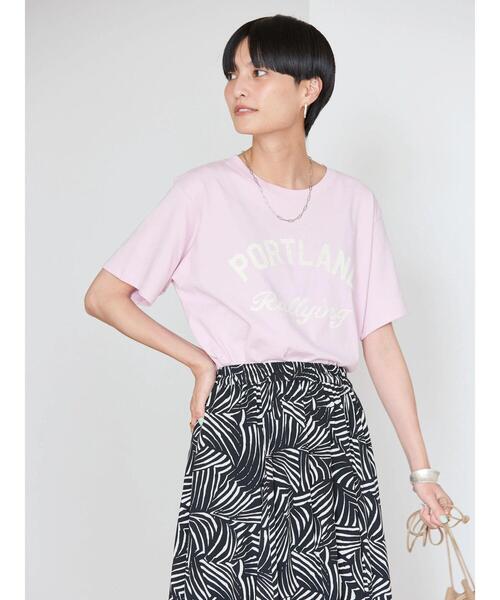 AMERICAN HOLIC（アメリカンホリック）の「PORTLANDロゴカットプルオーバー（Tシャツ/カットソー・レディース・オフホワイト/ブルー/ライトピンク・M/L）」の19枚目の写真