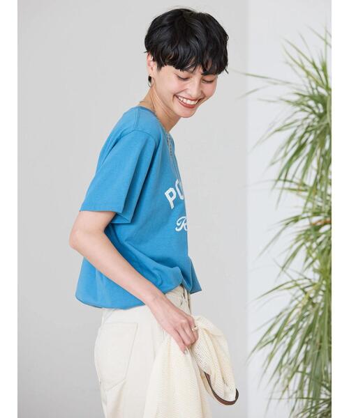 AMERICAN HOLIC（アメリカンホリック）の「PORTLANDロゴカットプルオーバー（Tシャツ/カットソー・レディース・オフホワイト/ブルー/ライトピンク・M/L）」の16枚目の写真
