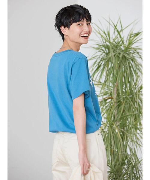 AMERICAN HOLIC（アメリカンホリック）の「PORTLANDロゴカットプルオーバー（Tシャツ/カットソー・レディース・オフホワイト/ブルー/ライトピンク・M/L）」の15枚目の写真