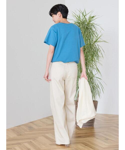 AMERICAN HOLIC（アメリカンホリック）の「PORTLANDロゴカットプルオーバー（Tシャツ/カットソー・レディース・オフホワイト/ブルー/ライトピンク・M/L）」の13枚目の写真