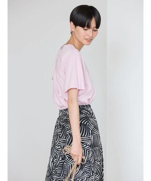AMERICAN HOLIC（アメリカンホリック）の「PORTLANDロゴカットプルオーバー（Tシャツ/カットソー・レディース・オフホワイト/ブルー/ライトピンク・M/L）」の6枚目の写真