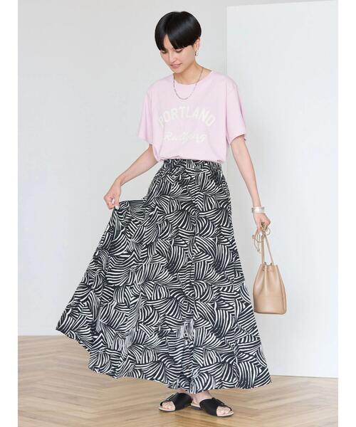 AMERICAN HOLIC（アメリカンホリック）の「PORTLANDロゴカットプルオーバー（Tシャツ/カットソー・レディース・オフホワイト/ブルー/ライトピンク・M/L）」の5枚目の写真