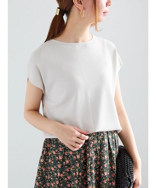 Te chichi（テチチ）の「フレンチスリーブニット（ニット/セーター・レディース・ネイビー/ブラック/オレンジ/グレー・F）」の2枚目の写真