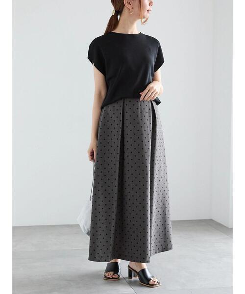 Te chichi（テチチ）の「フレンチスリーブニット（ニット/セーター・レディース・ネイビー/ブラック/オレンジ/グレー・F）」の6枚目の写真