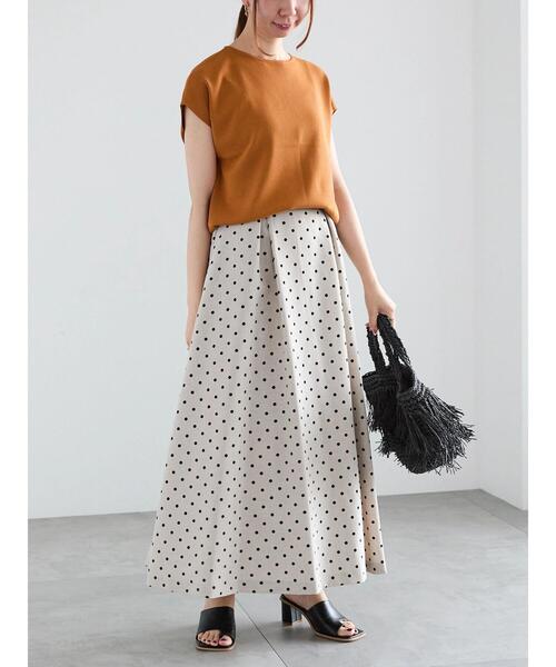 Te chichi（テチチ）の「フレンチスリーブニット（ニット/セーター・レディース・ネイビー/ブラック/オレンジ/グレー・F）」の12枚目の写真