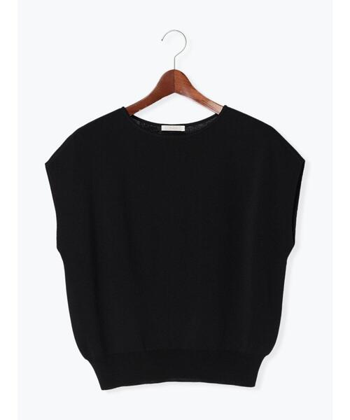 Te chichi（テチチ）の「フレンチスリーブニット（ニット/セーター・レディース・ネイビー/ブラック/オレンジ/グレー・F）」の21枚目の写真