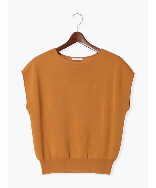 Te chichi（テチチ）の「フレンチスリーブニット（ニット/セーター・レディース・ネイビー/ブラック/オレンジ/グレー・F）」の20枚目の写真