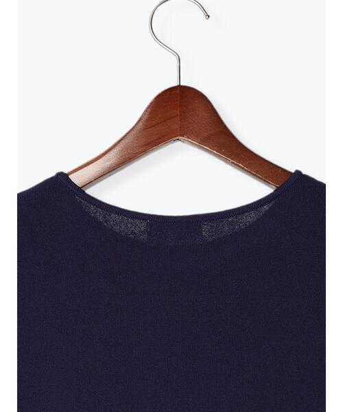 Te chichi（テチチ）の「フレンチスリーブニット（ニット/セーター・レディース・ネイビー/ブラック/オレンジ/グレー・F）」の14枚目の写真