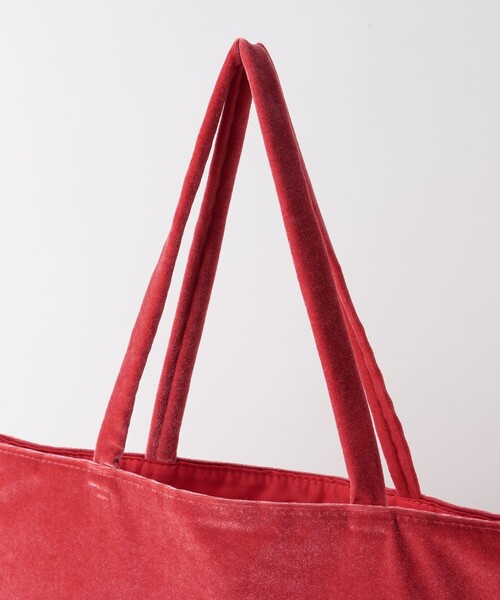 Steven Alan（スティーブンアラン）の「＜Steven Alan＞ベロア トートバッグ ラージ（トートバッグ・レディース・レッド/ブラック/ライトグレー/ネイビー・FREE）」の10枚目の写真
