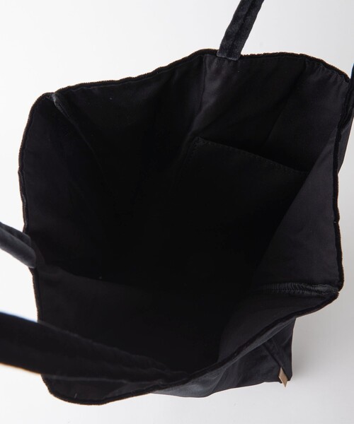 Steven Alan（スティーブンアラン）の「＜Steven Alan＞ベロア トートバッグ ラージ（トートバッグ・レディース・レッド/ブラック/ライトグレー/ネイビー・FREE）」の19枚目の写真
