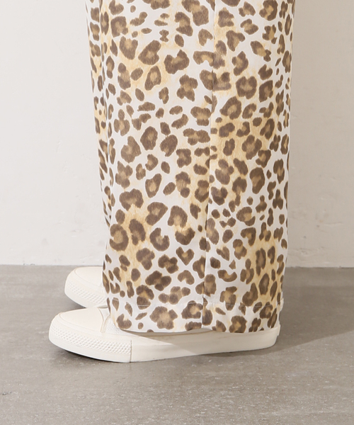 journal standard luxe バックサテンレオパ イージーパンツ 【公式通販】