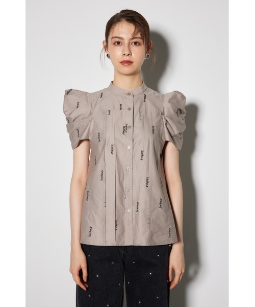 ショルダーデザイン刺繍ポイントブラウス（シャツ/ブラウス）｜rienda（リエンダ）