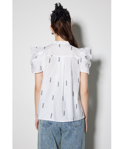 ショルダーデザイン刺繍ポイントブラウス（シャツ/ブラウス）｜rienda（リエンダ）