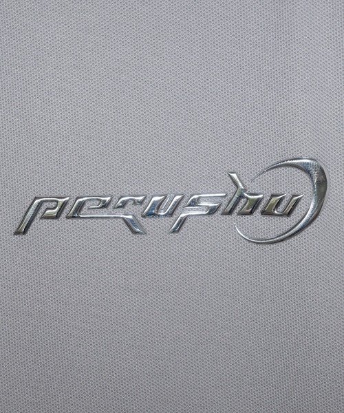 襟付き立体シルバープリントゲームシャツ（Tシャツ/カットソー）｜Perushu（ペルーシュ）