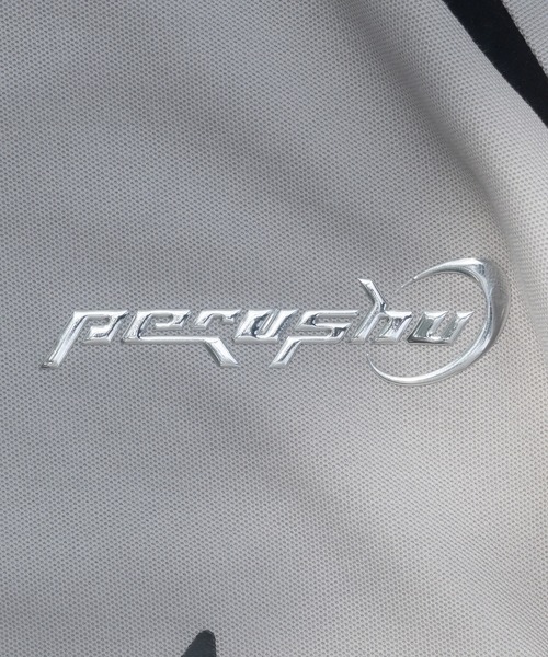 襟付き立体シルバープリントゲームシャツ（Tシャツ/カットソー）｜Perushu（ペルーシュ）