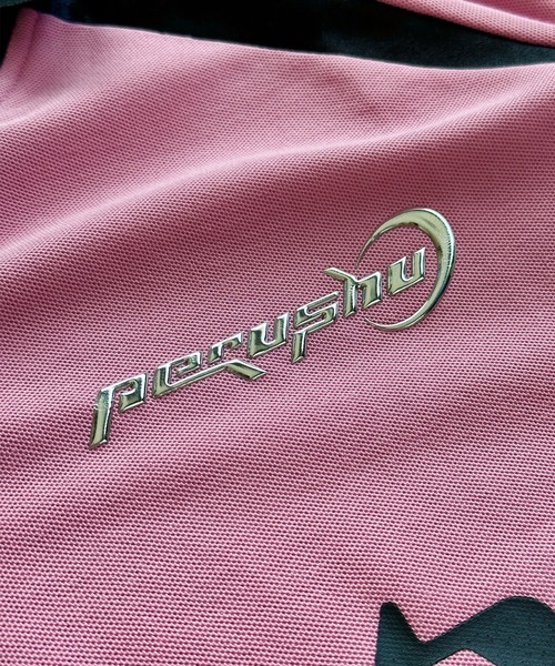 襟付き立体シルバープリントゲームシャツ（Tシャツ/カットソー）｜Perushu（ペルーシュ）