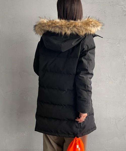 DANTON（ダントン）の「【WEB限定】[DANTON/ダントン] ロング丈 タッサーダウンジャケット（ダウンジャケット/コート・レディース・ブラック・S/M）」の16枚目の写真