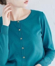 tocco closet（トッコ　クローゼット）の「ＵＶカット＆接触冷感♪リボンモチーフ釦カーディガン（カーディガン/ボレロ）」