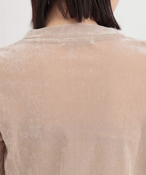 Andemiu（アンデミュウ）の「メッシュカットソー141797（Tシャツ/カットソー・レディース・ブラック/オフホワイト/ベージュ・FREE）」の14枚目の写真