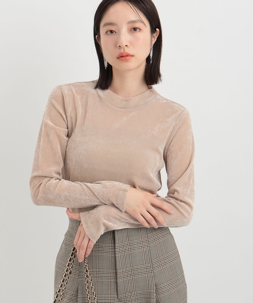 Andemiu（アンデミュウ）の「メッシュカットソー141797（Tシャツ/カットソー・レディース・ブラック/オフホワイト/ベージュ・FREE）」の17枚目の写真