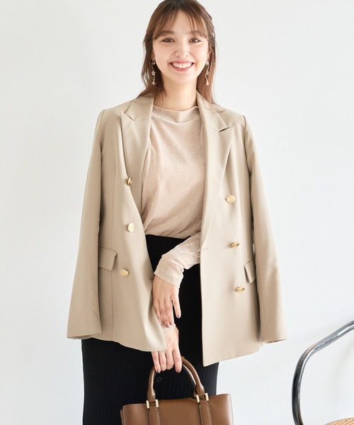 Andemiu（アンデミュウ）の「メッシュカットソー141797（Tシャツ/カットソー・レディース・ブラック/オフホワイト/ベージュ・FREE）」の22枚目の写真