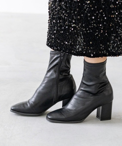 セール】【 極やわ 】 ストレッチブーツ 7cmヒール（ブーツ）｜menue