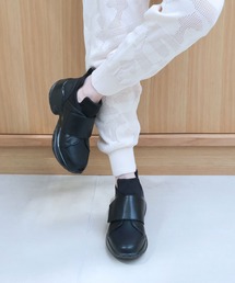 晴雨兼用ウェッジヒールベルクロスニーカー