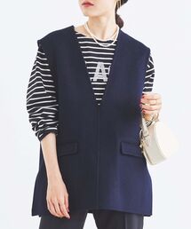 le.coeur blanc | リバーVネックベスト(ベスト)