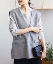 le.coeur blanc | リバーVネックベスト(ベスト)