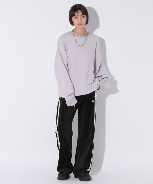 Anui（アニュイ）の「【UNISEX/2サイズ展開】マットベロアトラックパンツ（スウェットパンツ・レディース・ブラック/モカ・SMALL/MEDIUM）」の6枚目の写真