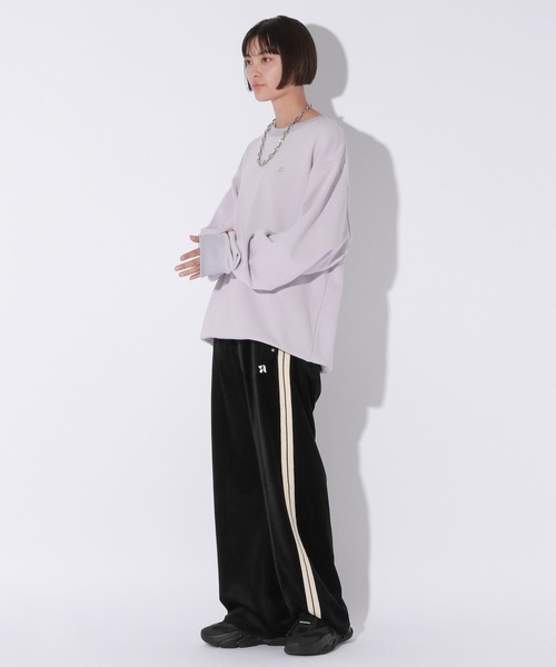 Anui（アニュイ）の「【UNISEX/2サイズ展開】マットベロアトラックパンツ（スウェットパンツ・レディース・ブラック/モカ・SMALL/MEDIUM）」の7枚目の写真