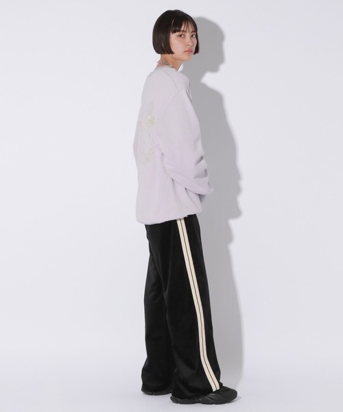 Anui（アニュイ）の「【UNISEX/2サイズ展開】マットベロアトラックパンツ（スウェットパンツ・レディース・ブラック/モカ・SMALL/MEDIUM）」の8枚目の写真