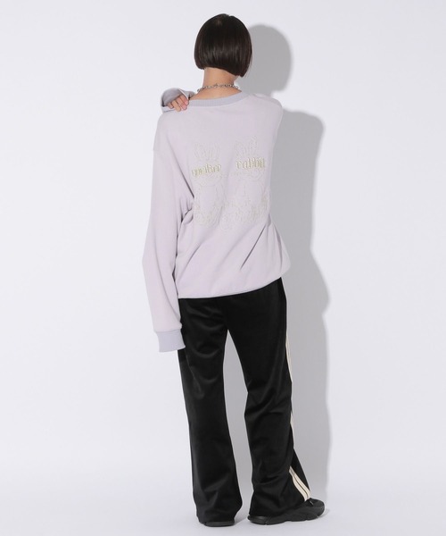 Anui（アニュイ）の「【UNISEX/2サイズ展開】マットベロアトラックパンツ（スウェットパンツ・レディース・ブラック/モカ・SMALL/MEDIUM）」の9枚目の写真