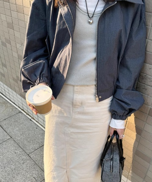 tageechita(タジチタ)の「【TAGEECHITA】フロントスリット Iラインロングスカート(デニムスカート・レディース・オフホワイト・XS/S/M/L)」の11枚目の写真