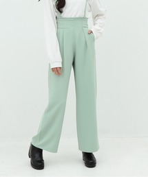 PINKHUNT ピンクハント ハイウエスト肩紐付き ロングパンツ 9875K