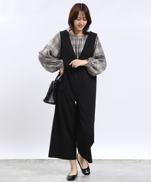 GLOBAL WORK Smile Seed Store（グローバルワーク スマイルシードストア）の「袖ボリュームブラウス長袖/116013（シャツ/ブラウス・レディース・チャコール/杢グレー/モカ/ライトグレー/ブラック・SMALL/LARGE/X-LARGE/MEDIUM）」の15枚目の写真