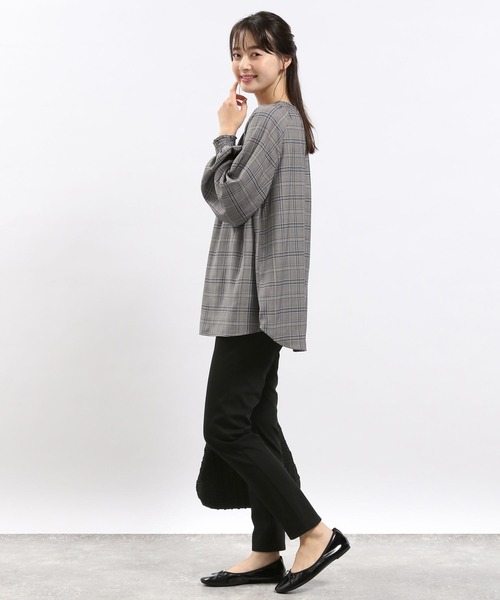 GLOBAL WORK Smile Seed Store（グローバルワーク スマイルシードストア）の「袖ボリュームブラウス長袖/116013（シャツ/ブラウス・レディース・チャコール/杢グレー/モカ/ライトグレー/ブラック・SMALL/LARGE/X-LARGE/MEDIUM）」の21枚目の写真