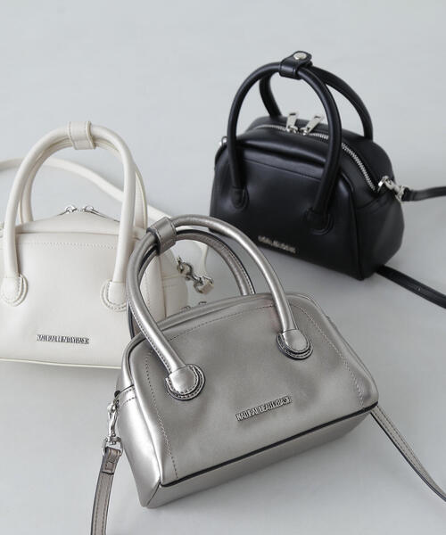 NATURAL BEAUTY BASIC（ナチュラルビューティーベーシック）の「◇ 【Oggi掲載】【美人百花掲載】タイニーシュリンクソフトボストンバック（ボストンバッグ・レディース・ブラック/ガンメタ/オフホワイト・ﾌﾘ-）」の7枚目の写真