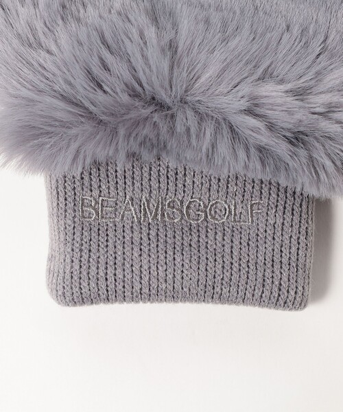 BEAMS GOLF（ビームスゴルフ）の「〈WOMEN〉 フェイクファー ミトン2（手袋・レディース・ネイビー/ベージュ/グレー・ONE SIZE）」の11枚目の写真