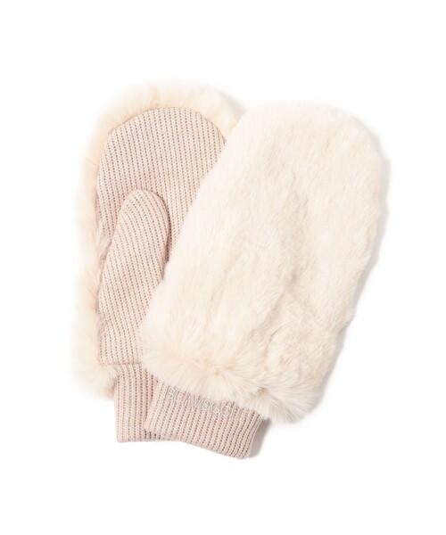 BEAMS GOLF（ビームスゴルフ）の「〈WOMEN〉 フェイクファー ミトン2（手袋・レディース・ネイビー/ベージュ/グレー・ONE SIZE）」の14枚目の写真