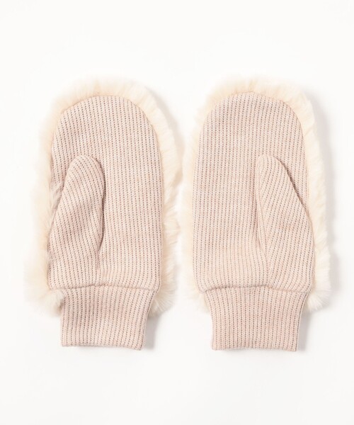 BEAMS GOLF（ビームスゴルフ）の「〈WOMEN〉 フェイクファー ミトン2（手袋・レディース・ネイビー/ベージュ/グレー・ONE SIZE）」の15枚目の写真