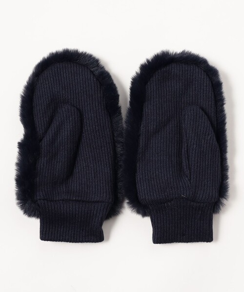 BEAMS GOLF（ビームスゴルフ）の「〈WOMEN〉 フェイクファー ミトン2（手袋・レディース・ネイビー/ベージュ/グレー・ONE SIZE）」の17枚目の写真