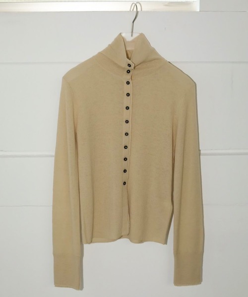 anuke（アンヌーク）の「anuke　Wool Knit Shirts ウールニットシャツ/62420531（ニット/セーター・レディース・クリーム/ブラック・ONE SIZE）」の13枚目の写真