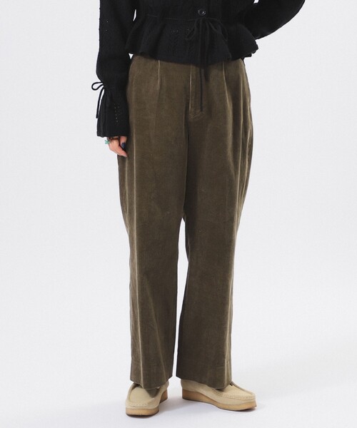 BEAMS BOY（ビームスボーイ）の「10ウェル コーデュロイ スラックス（スラックス・レディース・ネイビー/オリーブ・1/0）」の12枚目の写真