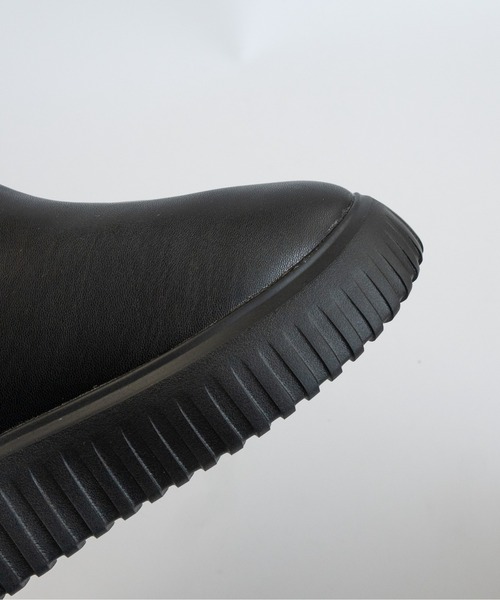 Fabby fabby（ファビィーファビィー）の「トラックソールワイドサイドゴアショートブーツ（ブーツ・レディース・ブラック/シルバー・SMALL/LARGE/MEDIUM）」の10枚目の写真