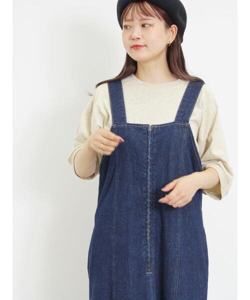 Samansa Mos2(サマンサ モスモス)の「ピグメント加工ゆるスウェット(Tシャツ/カットソー・レディース・ブラウン/グリーン/キナリ/チャコールグレー・F)」の14枚目の写真