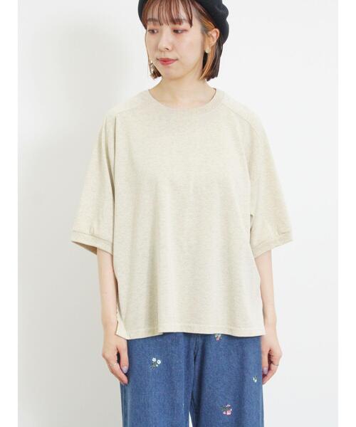 Samansa Mos2(サマンサ モスモス)の「ピグメント加工ゆるスウェット(Tシャツ/カットソー・レディース・ブラウン/グリーン/キナリ/チャコールグレー・F)」の22枚目の写真