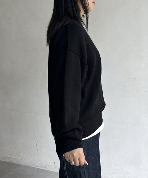 ニット セーター 「U.S. POLO ASSN.」スウェットライクニット レディース U.S. POLO ASSN. ニット セーター 「U.S. ASSN.」スウェット
